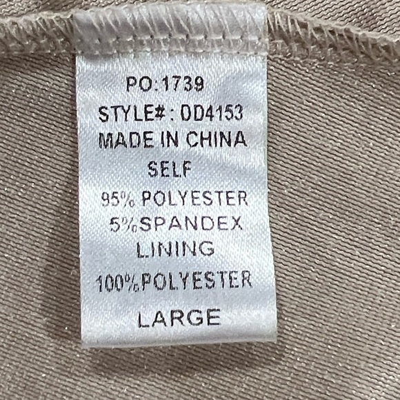 Baltic Born tan velvet short sleeve maxi dress size Large - Picture 7 of 8